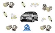 Kit Completo Led Farolete Placa Teto Ré Honda Fit 2004.