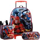Kit Completo Mochila de Rodinhas Liga da Justiça DC Original Kit Completo Mochila de Rodinhas Liga da Justiça DC Original