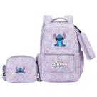 Kit Completo Mochila Escolar Lilo Stitch Infantil (Mochila + Estojo + Lancheira Térmica) Variações Cor:Lilás