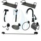 KIT COMPLETO PARA BANHEIRO 1 Torneira 1198 C-66 Abs + 2 Porta Shampoo Reto + 1 Kit Acessórios + Ducha Hig Metal C-66PR KIT COMPLETO PARA BANHEIRO 1 Torneira 1198 C-66 Abs + 2 Porta Shampoo Reto + 1 Kit Acessórios + Ducha Hig Metal C-66PR