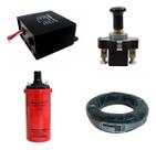 Kit Completo Para Choque De Boi Fio+módulo-botão+bobina