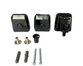 Kit Completo para Janela de Vidro Pivotante Vidro Alvenaria Polímero com Acabamento Eletrostático