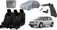 Kit Completo para Stilo 02-10: Capa de Couro, Cobertura e Limpador de Parabrisa