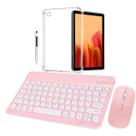 Kit completo para Tablet Galaxy Tab A7 T500 Capa Silicone + Teclado e Mouse via Bluetooth e Caneta Touch