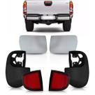 Kit completo parachoque e ponteira l200 triton 2008 a 2016 com refletor