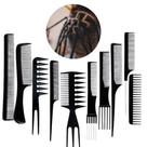 Kit Completo Pentes Profissionais 10 Tipos Para Cabeleireiro
