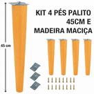 Kit Completo Pés Palito 45 cm Chapinhas 16 Parafusos para Fixação