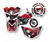 Kit Completo Protetor Tanque Bocal Rabeta Cg160 Titan