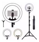 Kit Completo Ring Light Com Tripé Dimmer Youtuber Selfie PrO 2M