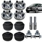 Kit Completo Saveiro Elevar Espaçador Alargador Prolongador
