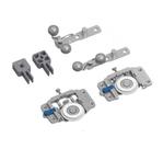 Kit Completo Sistema de Portas de Correr com Sustentação Inferior Roldanas Zamac 40mm