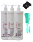 Kit completo spa curly soupleliss cabelos cacheados 3x1000ml