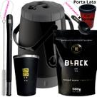 Kit Completo Tereré Garrafa Pávia + Black Erva Mate + Copo Térmico de Alumínio + Bomba Inox Mola Kit Completo Tereré Garrafa Pávia + Black Erva Mate + Copo Térmico de Alumínio + Bomba Inox Mola