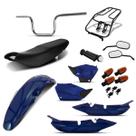 Kit Completo Titan Azul Noturno 2000 (Kit Plástico / Banco / Guidão / Pisca / Manopla / Bagageiro /
