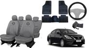 Kit Completo Versa 11-19 + Capa de Couro + Tapete Volante