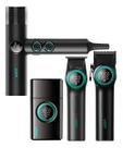 Kit Completo VGR 3 Máquinas Profissionais De Cortar Cabelo e Barba Corte V001 Preto Acabamento V977 Base Shaver V377 Secador Preto 220V