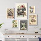 Kit Composição 6 Quadros Atelier Costura - com vidro