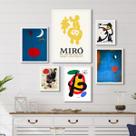 Kit Composição 6 Quadros Obras Miró - com vidro