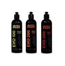 Kit composto polidor corte refino lustro evox 500ml