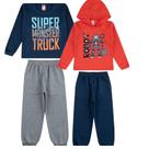 KIT composto por 2 conjuntos de moletom SORTIDOS sem capuz roupá infantil MENINO Tamanho 3 (MENINO) KIT composto por 2 conjuntos de moletom SORTIDOS sem capuz roupá infantil MENINO Tamanho 3 (MENINO)