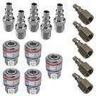 Kit Compressor Pino Engate Macho E Fêmea Engate Rápido