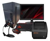 Kit Computador Loja Pdv 2 + Monitor + Leitor + Impressora
