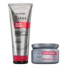 Kit Condicionador e Máscara de Nutrição Capilar Glow Expert Anti Frizz Limpeza e Brilho Eudora Siàge Kit Condicionador e Máscara de Nutrição Capilar Glow Expert Anti Frizz Limpeza e Brilho Eudora Siàge