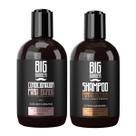 Kit Condicionador e Shampoo Fortalecedor Big Barber 250ml Barba Cabelo Bigode Hidratante Limpeza