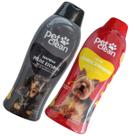 Kit Condicionador + Shampoo Pelos Escuros Pet Clean Cachorro