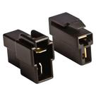 Kit Conector 2 Vias com Trava para Som de Carro C-033 Preto Nylon Evus