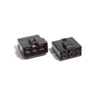 Kit conector 6 vias technoise com trava - preto - pc / 10