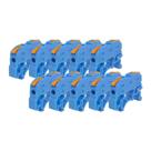 Kit Conector Alavanca de Emenda KV121 1 Via 32A Trilho DIN Cabo 0,2-4,0mm² - Azul