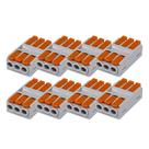 Kit Conector Alavanca de Emenda KV226 41A Cabo 0,5-6,0mm² 3 vias