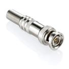 Kit Conector Bnc Mola Com Parafuso Plug Cftv Linha Prime