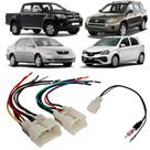 Kit Conector Chicote Ligação Plug And Play Rádio Antena Toyota Corolla Hilux Etios Rav4 Prado Yaris