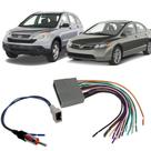 Kit Conector Chicotes Radio Antena Ligacao Plug And Play Honda Civic C-RV 2007 2008 2010 2011