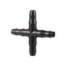 KIT Conector Cruz Cruzeta para Microtubo 1/4 4mm Irrigação Qtde:50 KIT Conector Cruz Cruzeta para Microtubo 1/4 4mm Irrigação Qtde:50