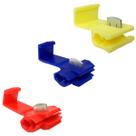 Kit Conector Derivação Eletrico Perfurante Emenda Fio 0,5 a 6mm 50 Peças onectores Elétrica Taplink Para Cabos