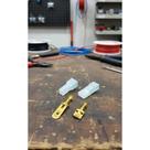 Kit Conector Elétrico 6,3mm: Macho, Fêmea e Capas Isolantes