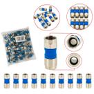 Kit Conectores Cabo Coaxial F Rg6 Rg06 Compressão Profissional Blindado 10 20 50 Peças