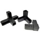 Kit conectores de plástico para metalon de 25x25 mm - 3 L, 3 Y e 3 S4