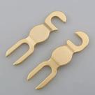 Kit Conectores Metálicos Dourados Tipo Garfo e Gancho Acabamento Premium Kit Conectores Metálicos Dourados Tipo Garfo e Gancho Acabamento Premium