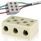 Kit Conectores Tripolar Eletricos P/ Fios Chuveiro Louça / Cobre Obras Acabamento