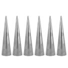 Kit Cones Em Aço Inox Com 6 Peças Massas Doces Biscoitos