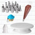 Kit Confeitaria Iniciante Bailarina Bicos Sacos Adaptador 1m Kit Confeitaria Iniciante Bailarina Bicos Sacos Adaptador 1m