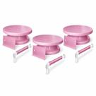 Kit Confeitaria Três Pulverizadores, Três Boleiras e Três Espátulas.