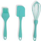 Kit Confeiteiro 3 Peças de Silicone Batedor, Pincel e Espátula
