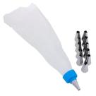 Kit Confeiteiro com 12 Bicos em Inox Saco de Confeitar