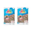Kit confeito miçanga Mavalério 500g cortido com 2 unidades