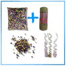 Kit confete e serpentina 1 confete e 1 serpentina